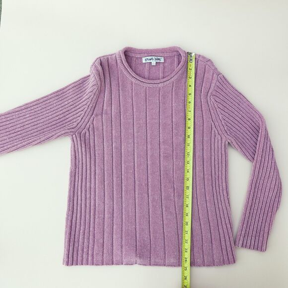 Essentials By Carolyn Taylor Sweater Women Small Light Pink Tight Knit Crew Neck - Picture 9 of 12